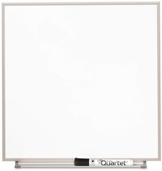 Quartet® Matrix® Magnetic Boards,  Painted Steel, 23 x 23, White, Aluminum Frame