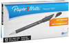 A Picture of product PAP-85585 Paper Mate® FlexGrip Elite™ Stick Ballpoint Pen,  Black Ink, Medium, Dozen