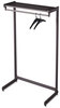 A Picture of product QRT-20214 Quartet® Single-Sided, One-Shelf Rack,  Powder Coated Textured Steel, 48" Wide, Black