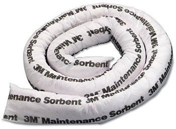 3M High-Capacity Maintenance Sorbent Mini-Boom,  2gal Sorbing Volume Each, 6/Carton