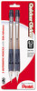 A Picture of product PEN-PD345BP2K6 Pentel® Quicker Clicker™ Mechanical Pencil,  0.5 mm, Smoke, 2/Pack