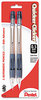 A Picture of product PEN-PD345BP2K6 Pentel® Quicker Clicker™ Mechanical Pencil,  0.5 mm, Smoke, 2/Pack