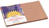 A Picture of product PAC-6907 SunWorks® Construction Paper,  58 lbs., 12 x 18, Light Brown, 50 Sheets/Pack