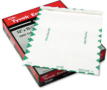 Survivor® Catalog Mailers Made with Tyvek®,  Side Seam, 12 x 15 1/2, White, 100/Box