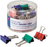 A Picture of product OIC-31029 Officemate Assorted Colors Binder Clips,  Metal, Assorted Colors, Medium, 24/Pack