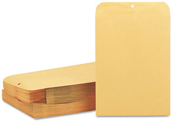 Quality Park™ Clasp Envelope,  10 x 13, 28lb, Brown Kraft, 100/Box