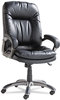 A Picture of product OIF-GM4119 OIF Executive Swivel/Tilt Leather High-Back Chair,  Fixed Arched Arms, Black