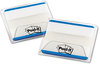 A Picture of product MMM-686F50BL Post-It® Tabs Lined 1/5-Cut, Blue, 2" Wide, 50/Pack