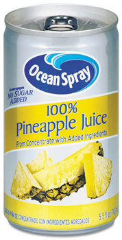Ocean Spray® 100% Juice,  Pineapple, 5.5 oz Can