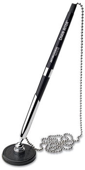 MMF Industries™ Chain-Riter™ Stick-On Antimicrobial Counter Pen,  Black Ink, Fine