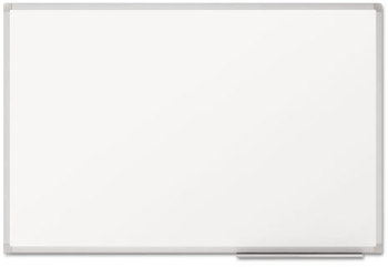 Mead® Dry Erase Board with Aluminum Frame,  Melamine Surface, 36 x 24, Silver Aluminum Frame