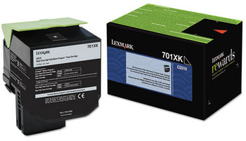 Lexmark™ 70C10C0-70C1XY0 Toner,  8000 Page-Yield, Black