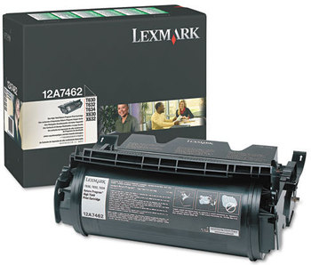 Lexmark™ 12A7362, 12A7460, 12A7462, 12A7468 Laser Cartridge,  21000 Page-Yield, Black