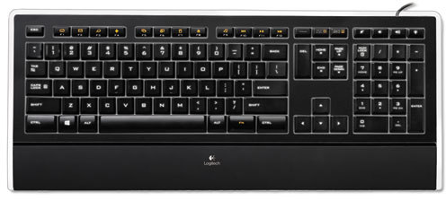 handle flugt patrulje LOGITECH, INC. 920-000914 Logitech® K740 Illuminated Keyboard, USB, Black |  Baumann Paper