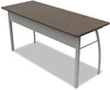 A Picture of product LIT-TR742MOC Linea Italia® Trento Line Rectangular Desk,  59-1/8w x 23-5/8d x 29-1/2h, Mocha