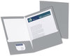 A Picture of product OXF-51705 Oxford® Laminated Twin Pocket Folders,  100-Sheet Capacity, Gray, 25/Box