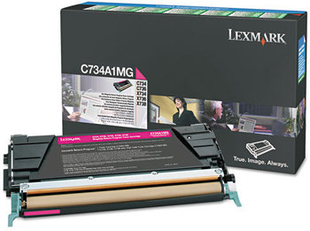 Lexmark™ X746H1KG, X746A1YG, X746A1MG, X746A1CG Toner,  7000 Page-Yield, Magenta