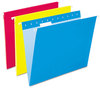 A Picture of product PFX-81612 Pendaflex® Essentials™ Colored Hanging Folders,  1/5 Tab, Letter, Assorted Colors, 25/Box