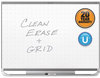 A Picture of product QRT-TEM544G Quartet® Prestige 2 Connects™ Magnetic Total Erase® Whiteboard,  48 x 36, Graphite Frame