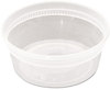 A Picture of product PCT-YL2508 Pactiv DELItainer® Microwavable Container Combo,  Clear, 8 oz, 1.13 x 2.8 x 1.33, 240/Carton