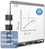 A Picture of product QRT-TEM544G Quartet® Prestige 2 Connects™ Magnetic Total Erase® Whiteboard,  48 x 36, Graphite Frame