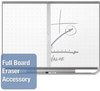 A Picture of product QRT-TEM544G Quartet® Prestige 2 Connects™ Magnetic Total Erase® Whiteboard,  48 x 36, Graphite Frame