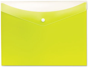 Globe-Weis® Poly Snap Envelope,  Letter, Limeade