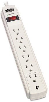 Tripp Lite Protect It!™ Six-Outlet Surge Suppressor,  6 Outlets, 15 ft Cord, 790 Joules, Gray