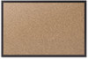 A Picture of product QRT-2307B Quartet® Cork Bulletin Board with Black Aluminum Frame,  72x48, Black Aluminum Frame