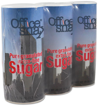 Office Snax® Sugar Canister,  20 oz, 3/Pack