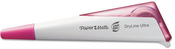 Paper Mate® Liquid Paper® DryLine® Ultra Correction Tape Pen,  Refillable, 1/5" x 235", 3/Pk, Asstd