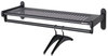 A Picture of product QRT-20403 Quartet® Metal Shelf Racks,  Powder Coated Textured Steel, 36w x 14-1/2d x 6h, Black