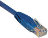 A Picture of product TRP-N002100BL Tripp Lite CAT5e Molded Patch Cable,  100 ft., Blue