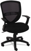 A Picture of product OIF-VS4717 OIF Swivel/Tilt Mesh Mid-Back Task Chair,  Fixed Cantilevered Arms, Black