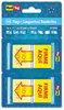 A Picture of product RTG-72046 Redi-Tag® Spanish Pop-Up Arrow Flags,  "FIRME AQUl", Red/Yellow, 100/Pack