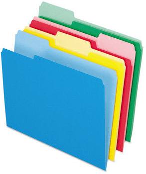 Pendaflex® Colored File Folders,  1/3 Cut Top Tab, Letter, Assorted Colors, 24/Pack