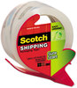 A Picture of product MMM-3450SRD Scotch® Sure Start Packaging Tape with Dispenser, 3" Core, 1.88" x 38.2 yds, Clear