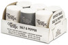 A Picture of product OFX-00056 Office Snax® Salt & Pepper Set,  .4oz Salt, .17oz Pepper, Six-Shaker Set