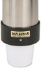 A Picture of product SJM-C3400P San Jamar® Large Water Cup Dispenser with Removable Cap,  Wall Mounted, Stainless Steel