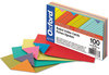 A Picture of product OXF-04736 Oxford® Extreme Index Cards,  3 x 5, Vivid Assorted, 100/Pack