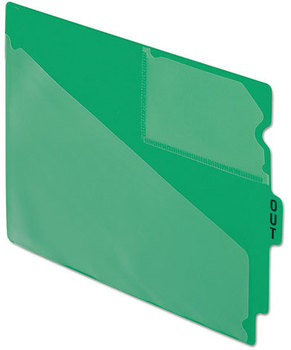 Pendaflex® Colored Poly Out Guides with Center Tab 1/3-Cut End 8.5 x 11, Green, 50/Box