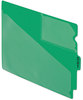 A Picture of product PFX-13543 Pendaflex® Colored Poly Out Guides with Center Tab 1/3-Cut End 8.5 x 11, Green, 50/Box