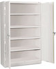 A Picture of product TNN-J1878SULGY Tennsco Assembled Jumbo Steel Storage Cabinet,  48w x 18d x 78h, Light Gray