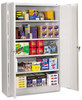 A Picture of product TNN-J1878SULGY Tennsco Assembled Jumbo Steel Storage Cabinet,  48w x 18d x 78h, Light Gray