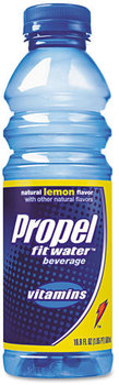 Propel Fitness Water™ Flavored Water,  Lemon, Bottle, 500mL, 24/Carton
