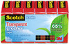 A Picture of product MMM-6126P Scotch® Transparent Greener Tape 1" Core, 0.75" x 75 ft, 6/Pack