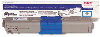 Oki® 44469701, 44469702, 44469703, 44469801 Toner,  3,000 Page Yield, Cyan