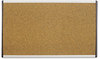 A Picture of product QRT-ARCB2414 Quartet® ARC™ Frame Cubicle Board,  14 x 24, Tan, Aluminum Frame