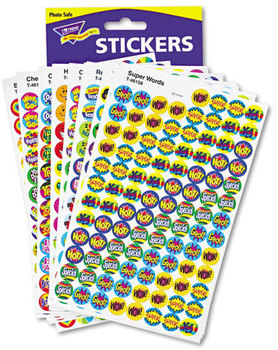TREND® superSpots® and superShapes® Sticker Packs,  Positive Praisers, 2,500/Pack