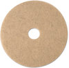 A Picture of product MMM-19012 3M Ultra High-Speed Burnishing Floor Pads 3500,  24in, Tan, 5/CT